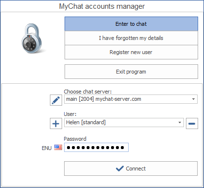 MyChat Client account manager