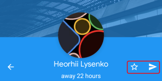 Adding a user to the personal contact list in MyChat for Android