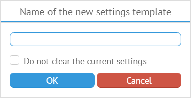 Creating a new template in MyChat