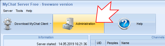 How to enter MyChat Admin panel