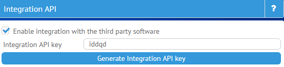 Configuring MyChat Integration API