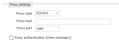 MyChat Client proxy server settings